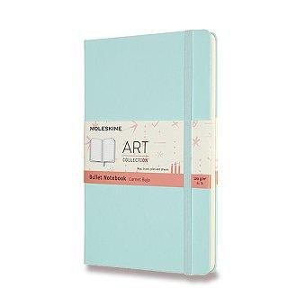 neuveden: Moleskine Skicář světle modrý L, tvrdý, tečkovaný