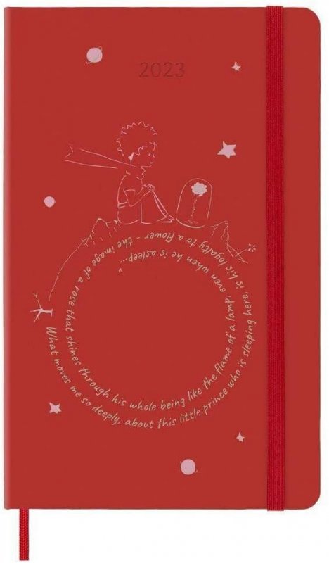 neuveden: Moleskine Malý princ plánovací zápisník 2023 Rose L
