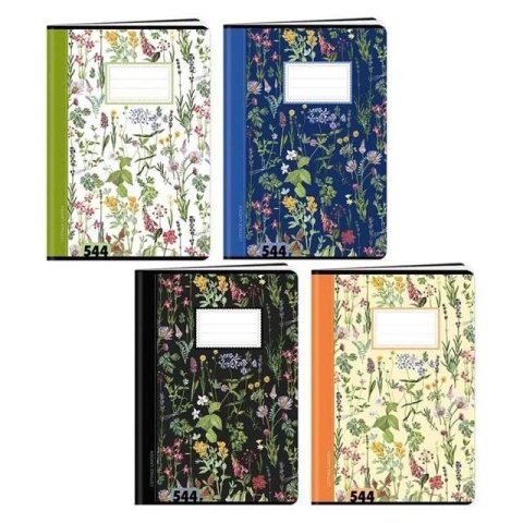 neuveden: Sešit A5, 40 listů, typ 544 Květiny