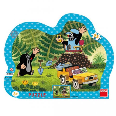 Miler Zdeněk: Krtek se žlutým autem - puzzle 25 dílků Miler Zdeněk: Krtek se žlutým autem - puzzle 25 dílků