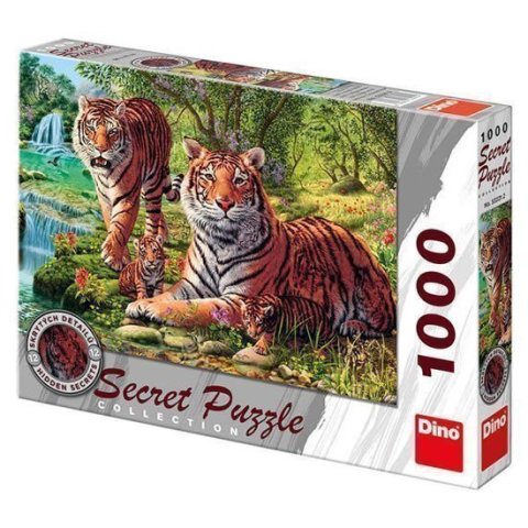 neuveden: Tygři - puzzle 1000 dílků secret collection