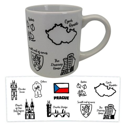 neuveden: Hrnek TOP PRAHA bílý 250 ml