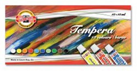 neuveden: Koh-i-noor barvy temperové/tempery sada 10 x10ml neuveden: Koh-i-noor barvy temperové/tempery sada 10 x10ml