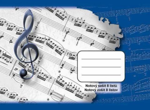 neuveden: Optys Školní sešit notový - 8 listů