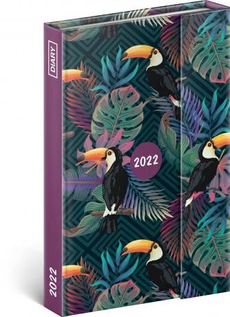 neuveden: Diář 2022: Tropical - týdenní, magnetický, 11 x 16 cm (západní verze)