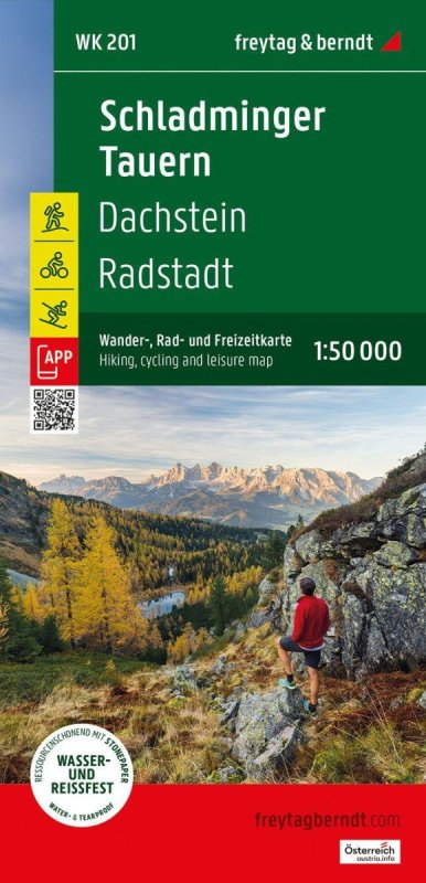 neuveden: Schladminger Tauern - Radstadt - Dachstein 1:50 000 / turistická mapa
