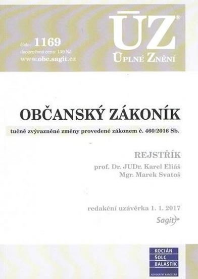 neuveden: ÚZ 1169 Nový občanský zákoník 2017