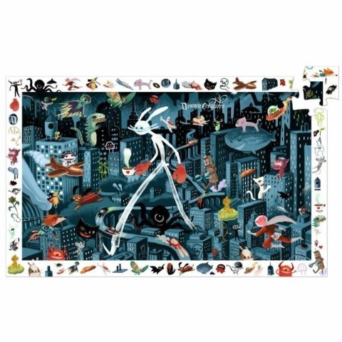 neuveden: DJECO Vyhledávací puzzle Noční město - 200 pcs