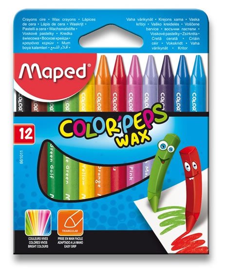neuveden: Maped - Voskové pastelky Wax 12 ks neuveden: Maped - Voskové pastelky Wax 12 ks