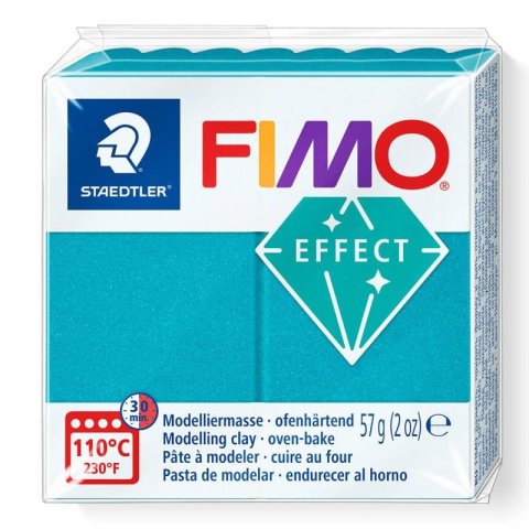 neuveden: FIMO efekt 57g - metalická tyrkysová