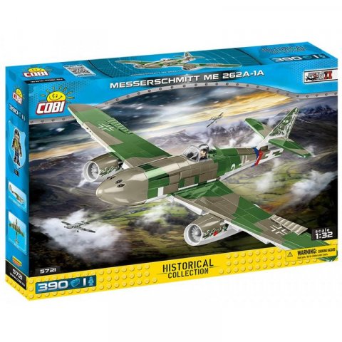 neuveden: II WW Messerschmitt ME 262A-1A, 1:32, 390 kostek, 1 figurka