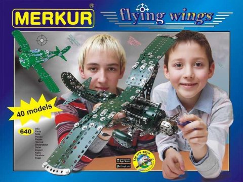 neuveden: Merkur Flying wings, 640 dílů, 40 modelů