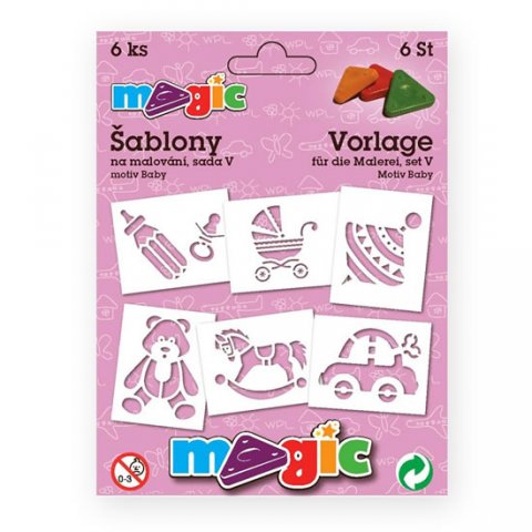 neuveden: MAGIC papírové šablony na malování BABY
