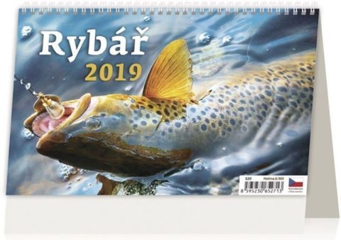 neuveden: Kalendář stolní 2019 - Rybář