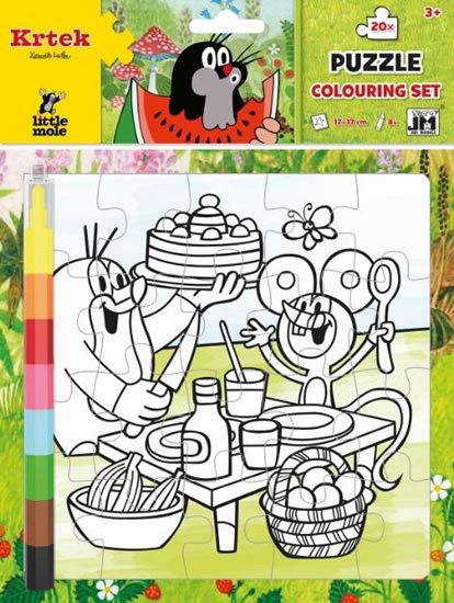 neuveden: Krtek - Omalovánkové puzzle