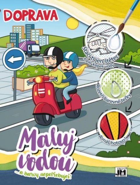 neuveden: Doprava - Vodové omalovánky A4 neuveden: Doprava - Vodové omalovánky A4