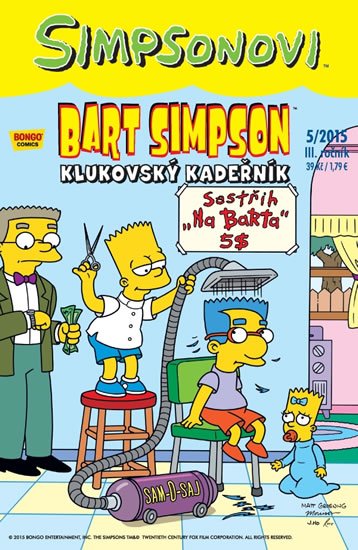 Groening Matt: Simpsonovi - Bart Simpson 05/15 - Klukovský kadeřník Groening Matt: Simpsonovi - Bart Simpson 05/15 - Klukovský kadeřník