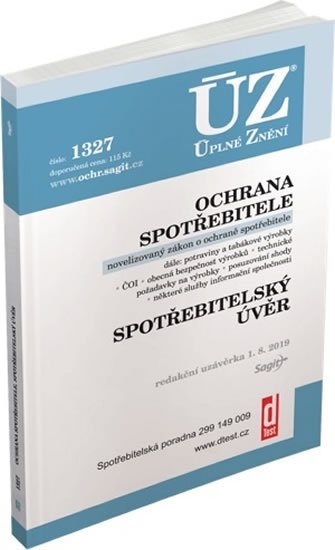neuveden: ÚZ 1327 Ochrana spotřebitele, spotřebitelský úvěr, požadavky na výrobky, ČO