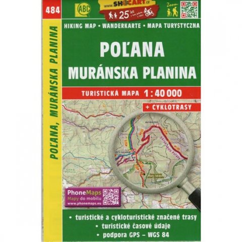 neuveden: SC 484 Poľana, Muránska planina 1:40 000