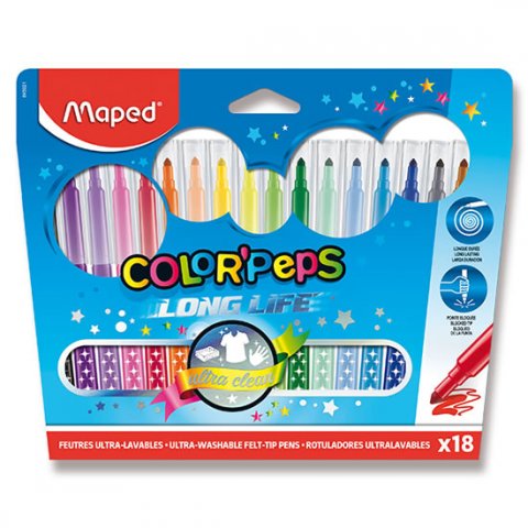 neuveden: Maped - Fixy Color´ Peps 18 ks