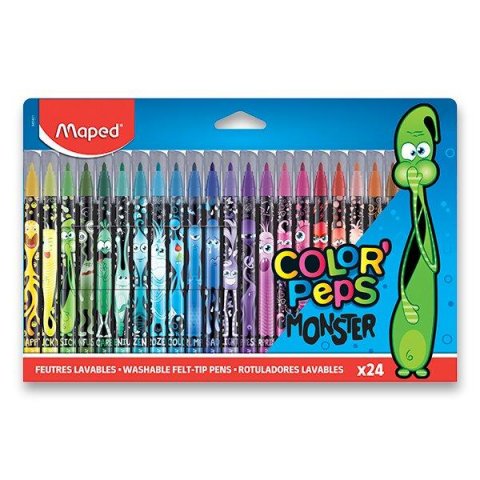 neuveden: Maped Fixy Color´ Peps Monster 24 ks neuveden: Maped Fixy Color´ Peps Monster 24 ks