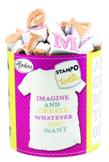 neuveden: Razítka Stampo Textile - Abeceda Marina