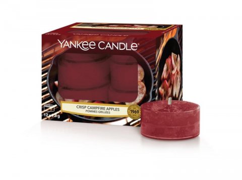 neuveden: YANKEE CANDLE Crisp Campfire Apples svíčka 9,8g čajová 12ks