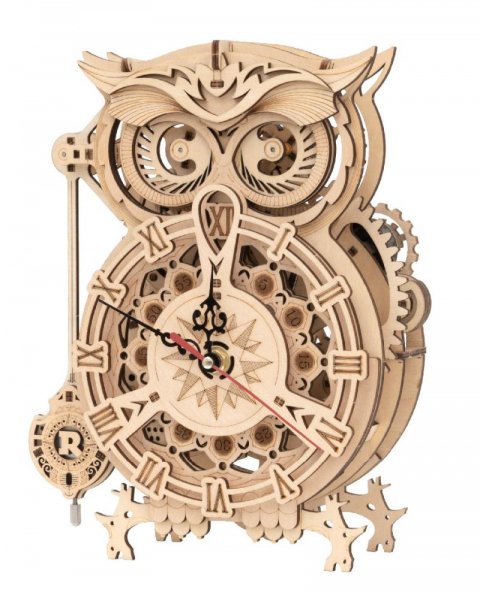 neuveden: NiXiM Dřevěné 3D puzzle - Hodiny Sova mechanické neuveden: NiXiM Dřevěné 3D puzzle - Hodiny Sova mechanické
