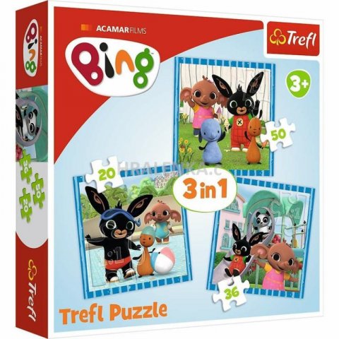 neuveden: Trefl Puzzle Bing - Zábava s přáteli 3v1 (20,36,50 dílků) neuveden: Trefl Puzzle Bing - Zábava s přáteli 3v1 (20,36,50 dílků)