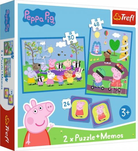 neuveden: Trefl Puzzle Šťastné chvíle s prasátkem Pepinou / 30+48 dílků+pexeso neuveden: Trefl Puzzle Šťastné chvíle s prasátkem Pepinou / 30+48 dílků+pexeso