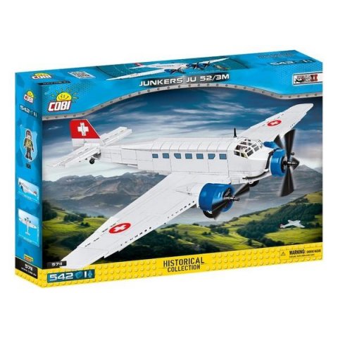 neuveden: Stavebnice COBI II WW Junkers JU 52/3M, 542 kostek, 1 f