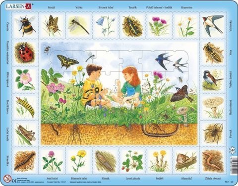 neuveden: Puzzle MAXI - Život na louce a pod zemí/48 dílků