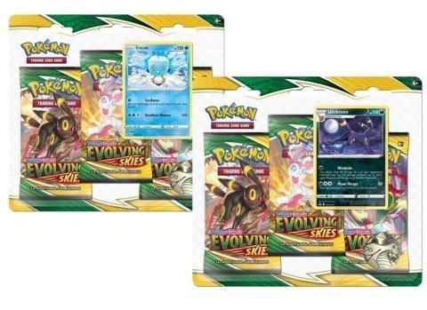 neuveden: Pokémon TCG: Sword and Shield 07 Evolving Skies - 3 Blister Booster