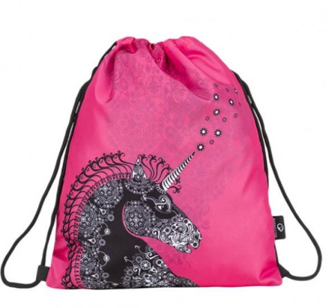 neuveden: Bagmaster Dívčí školní sáček na přezůvky SHOES LIM 9 A PINK/BLACK/WHITE neuveden: Bagmaster Dívčí školní sáček na přezůvky SHOES LIM 9 A PINK/BLACK/WHITE