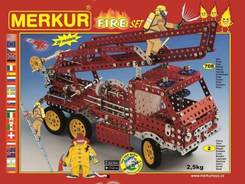 neuveden: Merkur Fire Set, 708 dílů, 20 modelů
