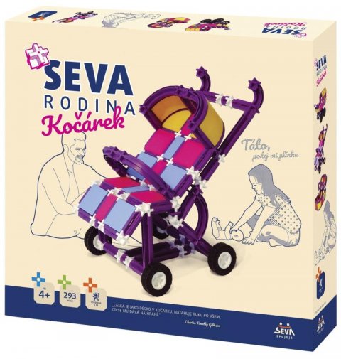 neuveden: Stavebnice SEVA - Rodina Kočárek 293 dílků
