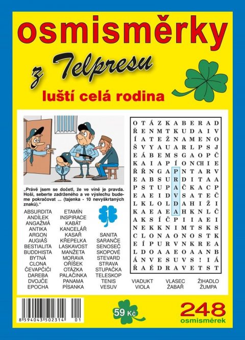 neuveden: Osmisměrky z Telpresu luští celá rodina 2/2024 - 248 osmisměrek neuveden: Osmisměrky z Telpresu luští celá rodina 2/2024 - 248 osmisměrek
