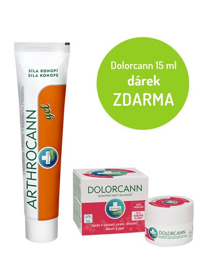 neuveden: Konopný gel ARTHROCANN 75 ml + Konopná mast Dolorcann 15 ml