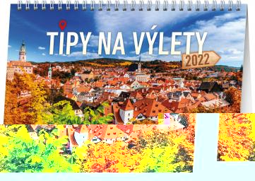 neuveden: Kalendář 2022 stolní: Tipy na výlety, 23,1 × 14,5 cm
