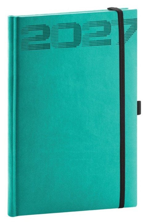 : NOTIQUE Týdenní diář Aprint Top 2027, tyrkysový, 15 x 21 cm