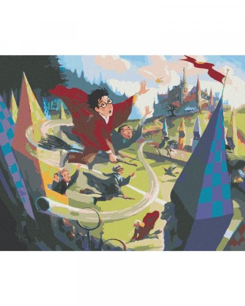 neuveden: Malování podle čísel 40 x 50 cm Harry Potter - Famfrpál