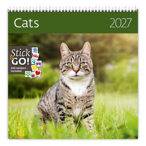 : Kalendář nástěnný 2027 - Cats