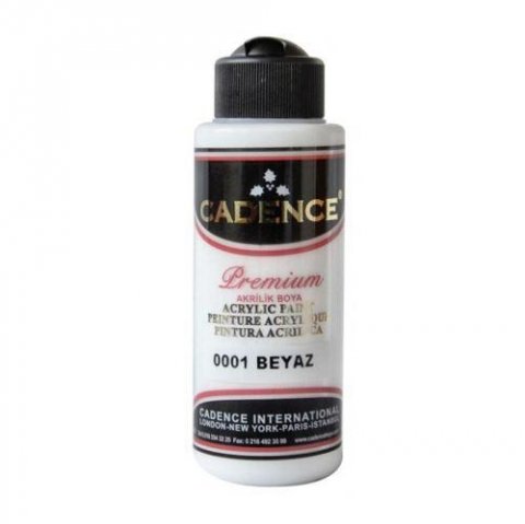 neuveden: Akrylová barva Cadence Premium - bílá / 120 ml
