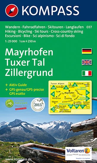 neuveden: Mayrhofen,Tuxer Tal 037 / 1:25T KOM neuveden: Mayrhofen,Tuxer Tal 037 / 1:25T KOM