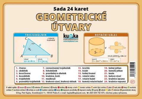 Kupka Petr: Sada 24 karet - geometrické útvary