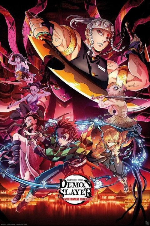 -: Demon Slayer Plakát Maxi 91,5 x 61 cm