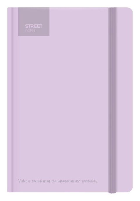 -: Blok A5, 100l, 80g, linkovaný - Pastel Violet s gumou