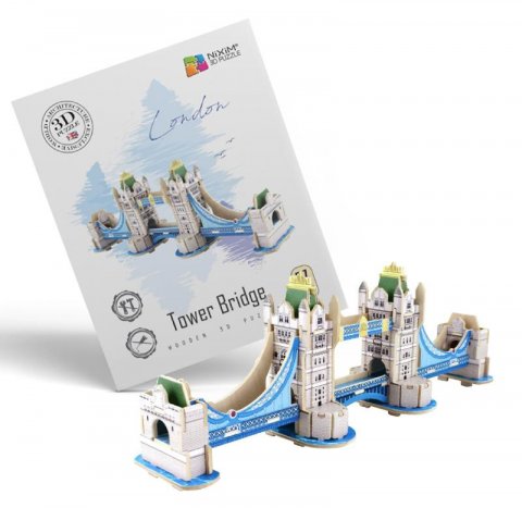 neuveden: NiXiM Dřevěné 3D puzzle - Tower Bridge