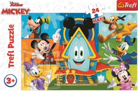 neuveden: Puzzle Mickeyho klubík: Mickey Mouse a kamarádi MAXI/24 dílků