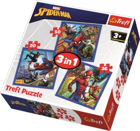 neuveden: Trefl Puzzle Spiderman 3v1 (20,36,50 dílků)